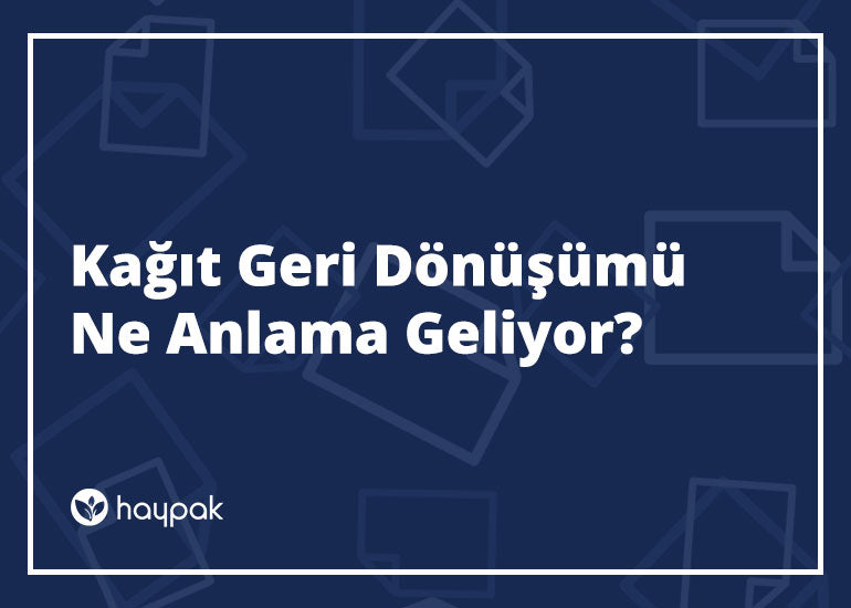 Kağıt Geri Dönüşümü Nedir?